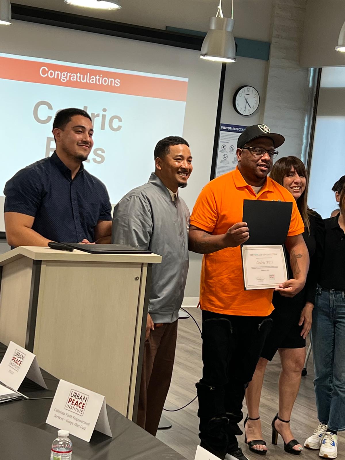F.O.C.U.S members receiving the Community Intervention Worker (C-I-W) certification