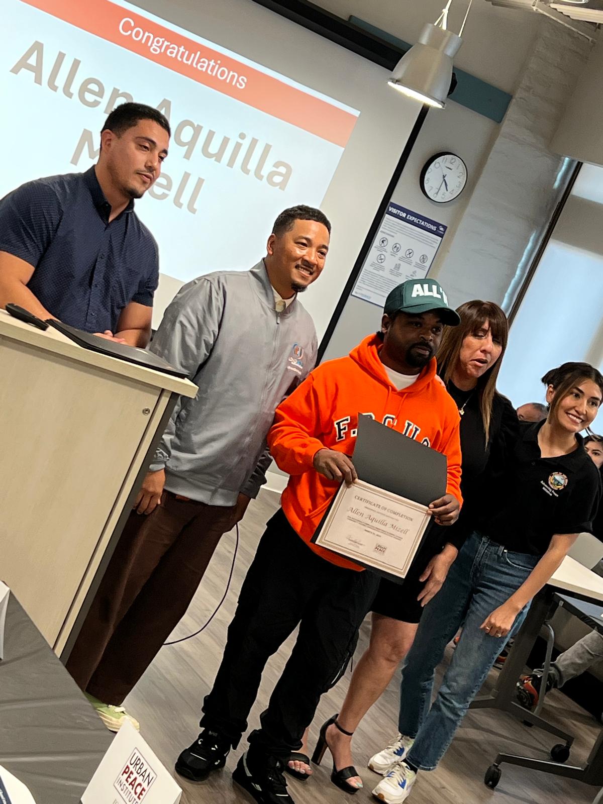F.O.C.U.S members receiving the Community Intervention Worker (C-I-W) certification