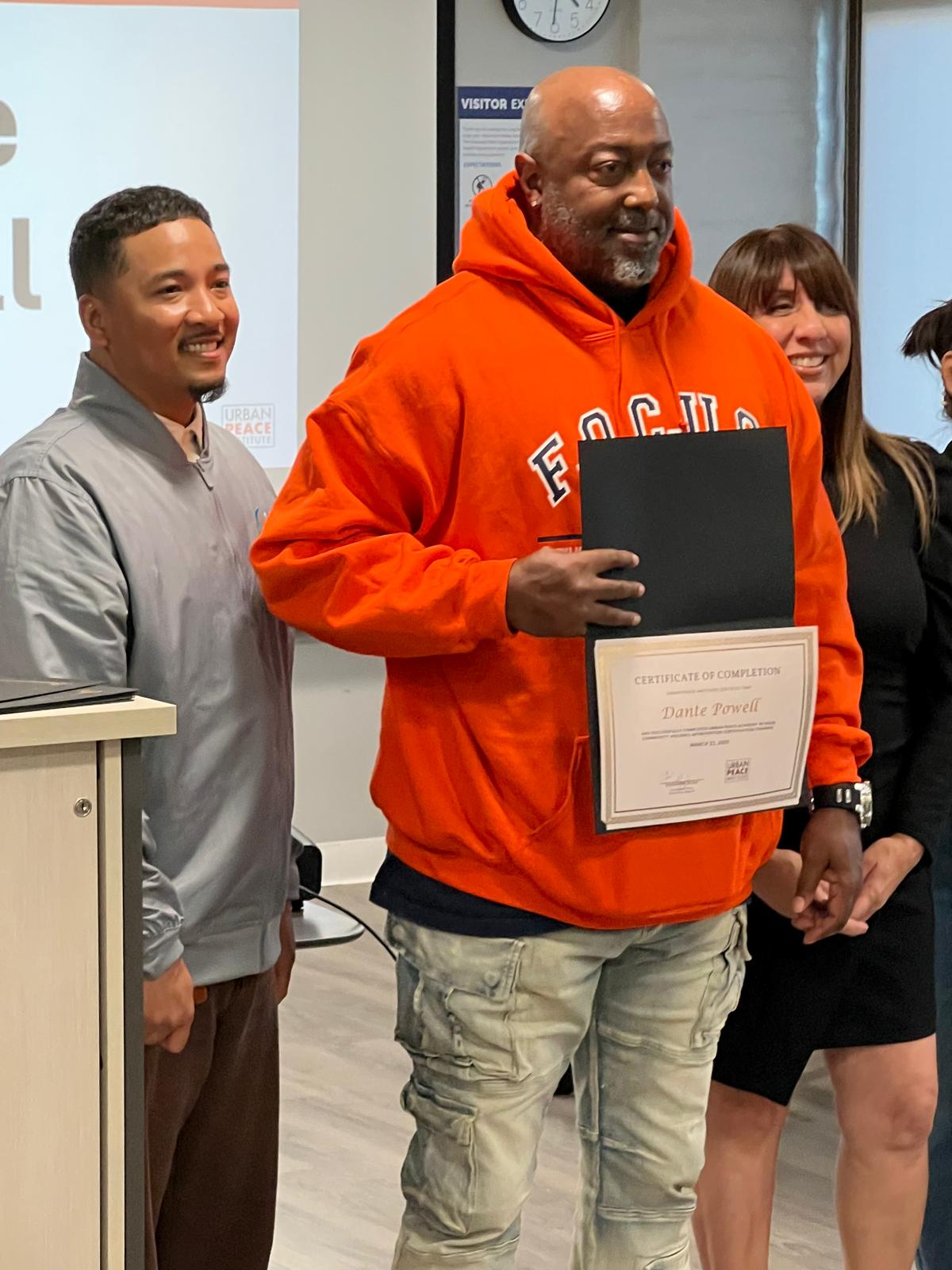 F.O.C.U.S members receiving the Community Intervention Worker (C-I-W) certification