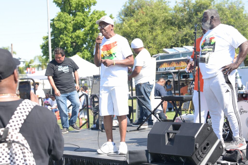 F.O.C.U.S. Team members at the stage on Juneteenth 2024