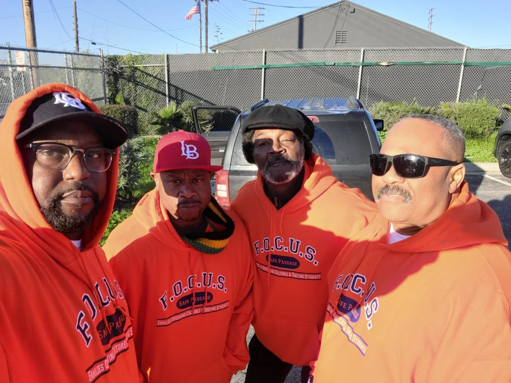F.O.C.U.S. Safe Passage Dedicated Volunteers At Nelson Academy Long Beach Ca